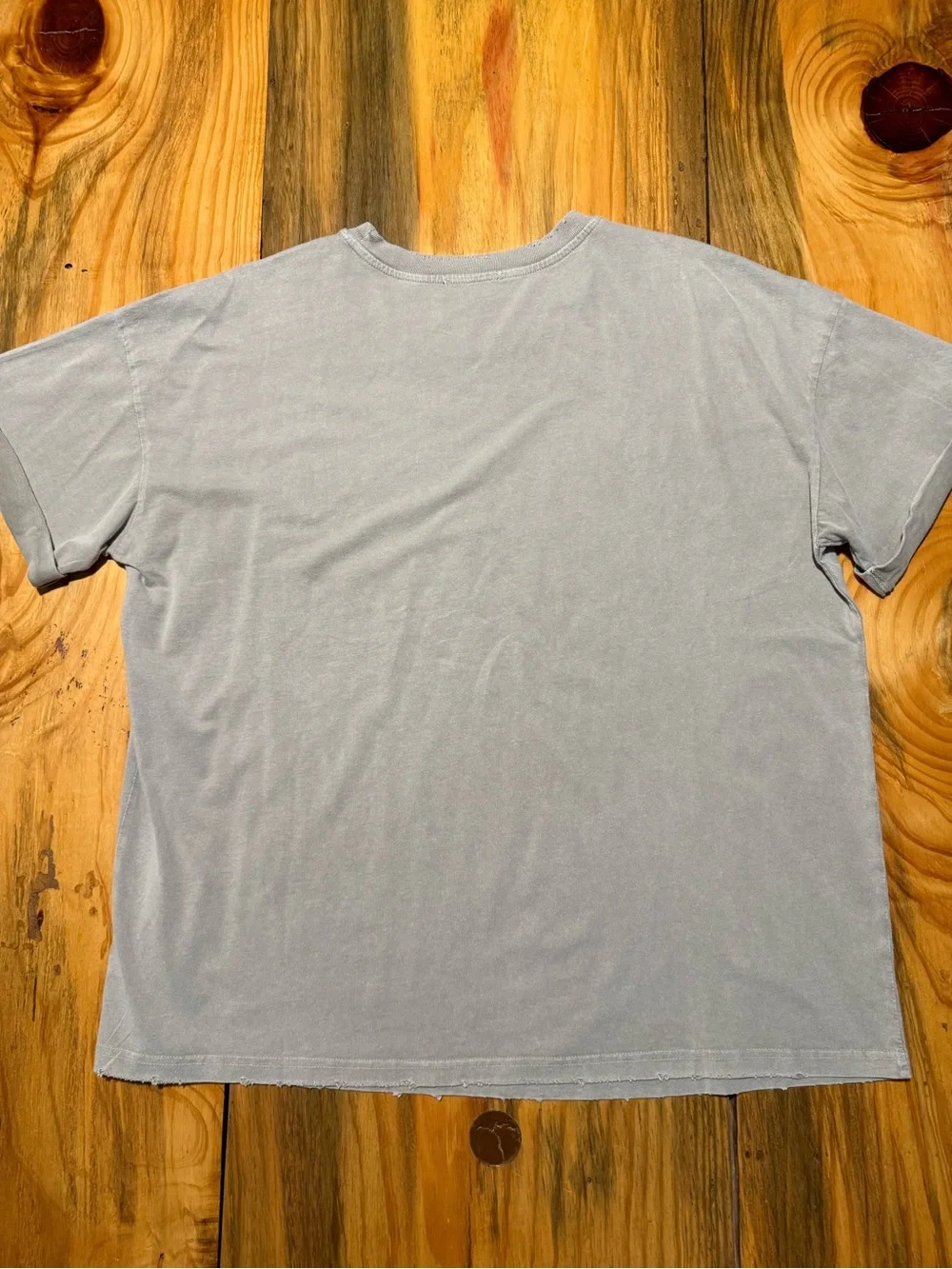 Tailgate Club Short Sleeve Tee - Gray with Red Print, Women’s Medium - Picture 2 of 6